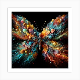 Abstract Butterfly Art Print