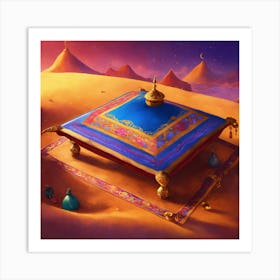 Magic Carpet From The Movie Aladdin And The Magic Art Print