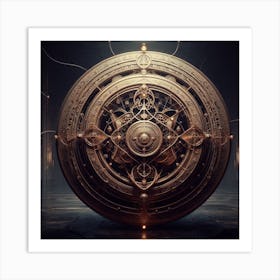 Clockwork Clock Art Print