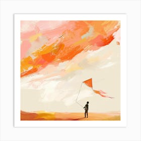 Kite Flying 1 Art Print