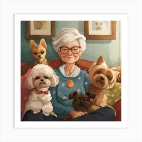 Best Dog Sitter Ever Art Print