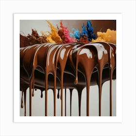 Chocolate Drips 1 Art Print