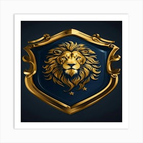 Golden Lion Art Print