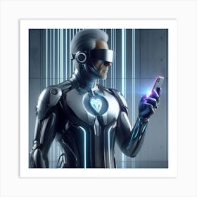 Futuristic Man 42 Art Print