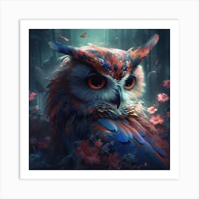 Violettav Fantasy Owl Fantastic Owl Wallpaper Owl Gods Art Aion 145668ba 76c6 44c8 A766 1ba3fe806b9c Art Print