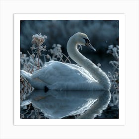 Angel Swan Art Print