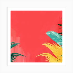 Tropical Background Art Print