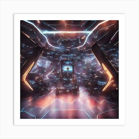 Futuristic Space 1 Art Print