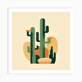 Cactus Illustration Art 15 Art Print