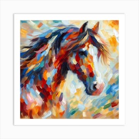 Horse Impressionism 3 Art Print