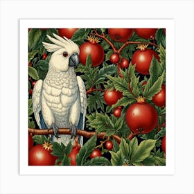 Leonardo Lightning Cockatoo And Pomegranate Walter Crane Art 3 Art Print