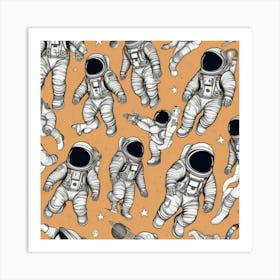 Astronauts In Space 5 Art Print