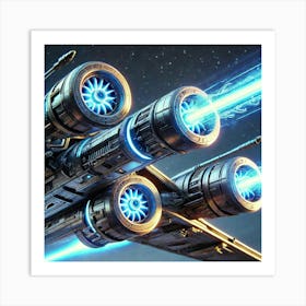 Frostfang Interceptor Frost Tipped Cannons Art Print