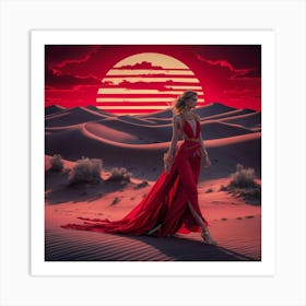 A Stunning Illustration Of A Desert Landscape Unde 58ilfkvgqoci1tbj8qsoeq Cdpahus8r3w0chfl4zcivg Art Print