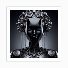 Robot Woman 3 Art Print