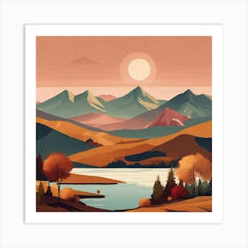 Autumn Landscape 8 Art Print