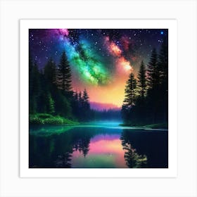 Galaxy Painting 12 Art Print