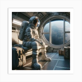 Astronaut In Space 5 Art Print