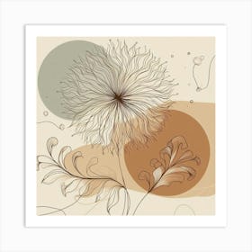 Abstract Flower 1 Art Print