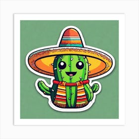 Cactus Sticker 12 Art Print