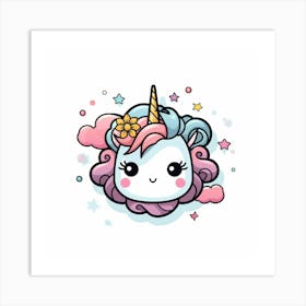 Cute Unicorn 338 Art Print