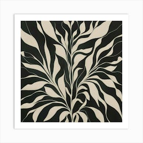 Black and White Abstract Art 70 Art Print