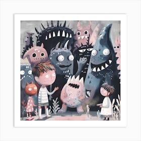 Monsters 8 Art Print