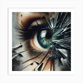 Shattered Eye Art Print