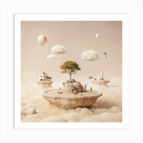 Island In The Clouds Art Print