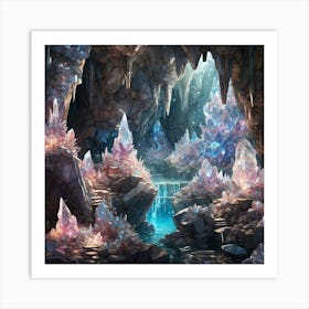 Crystal Cave Art Print