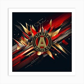 Atlanta United FC Logo Wall Art 17 Art Print