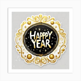 Happy New Year 15 Art Print