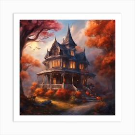 Haunted House 3 Art Print