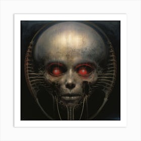 Alien Skull Art Print