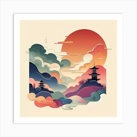 Asian Landscape 17 Art Print