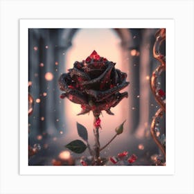 Beauty And The Beast Rose 1 Art Print