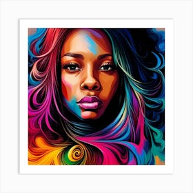 From Melanin, With Love and Coloful Introspection Art Print