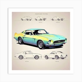 Ford Mustang Coupe Art Print