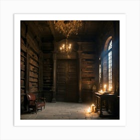 Library Stock Videos & Royalty-Free Footage Art Print