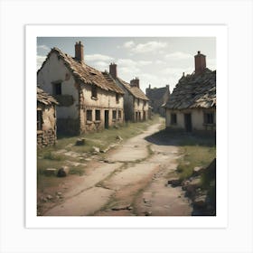 Village In The Countryside Art Print