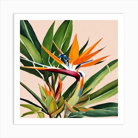 Bird Of Paradise Canvas Print Art Print