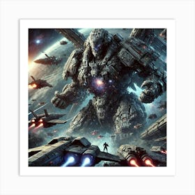 A Detailed Sci Fi Scene Showcasing Voidra, The Mas Art Print