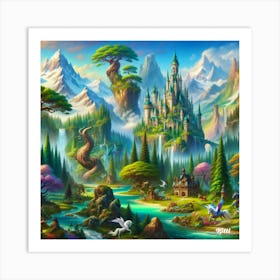 Fairytale Castle Art Print