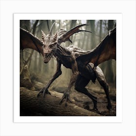 Dragon In The Woods 1 Art Print