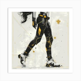 Futuristic Girl 2 Art Print