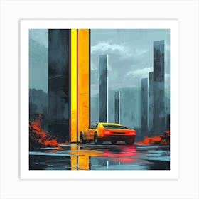 Futuristic Car Art Print