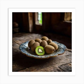 Kiwi Fruit Art Print