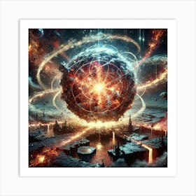 A Depiction Of The Multiversal Convergence Sphere, Art Print