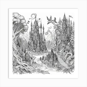 Fairytale Castle 21 Art Print