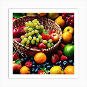 Fruit Baskets 3 Art Print